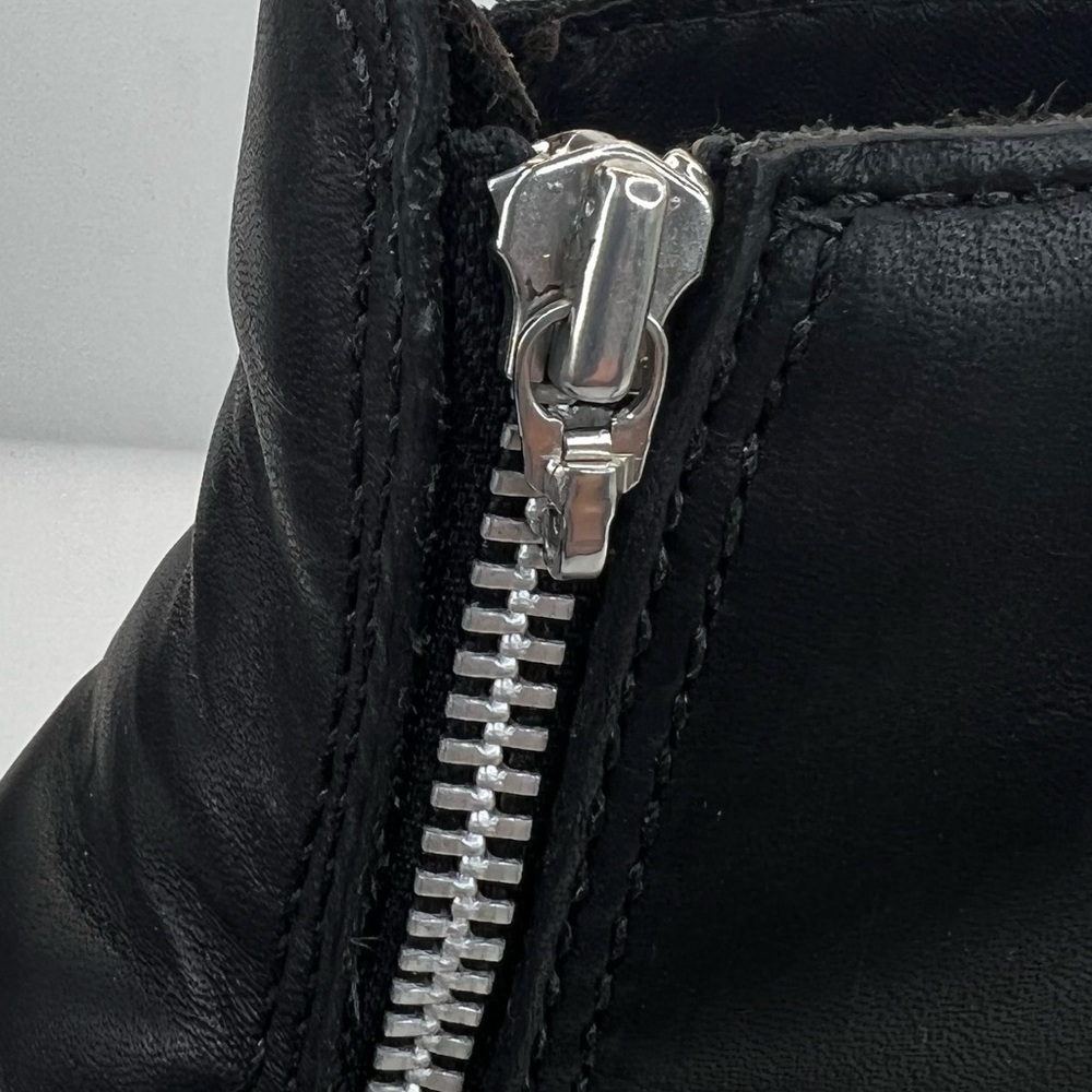 Red Wing Women’s Double Zip Black Leather Motorcycle Boots - Picture 15 of 16